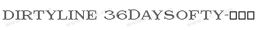 dirtyline 36Daysofty字体转换
